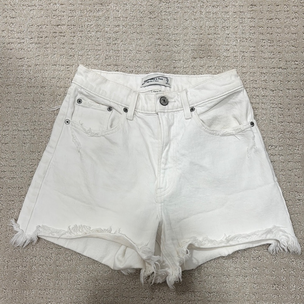 Women's White Denim Shorts